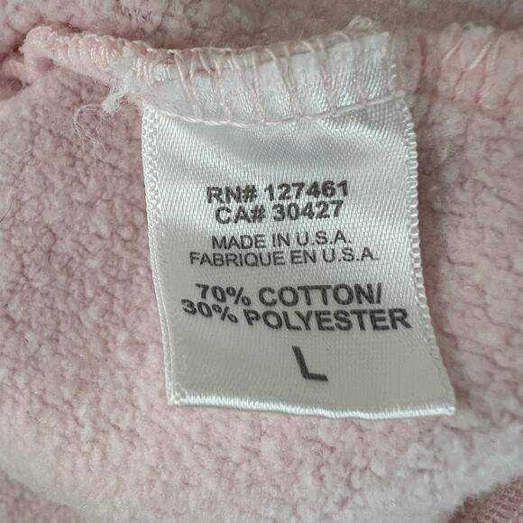 WILDFOX Pink Cotton Blend "I'm The Treat" Graphic Print Pullover Sweatshirt Sz L - Picture 8 of 9